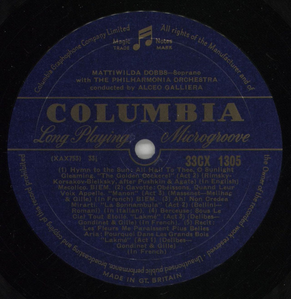 Mattiwilda Dobbs Arias From "The Golden Cockerel". "Manon", "La Sonnambula", "Lakmé" And Arias And Duets From "Rigole UK vinyl LP album (LP record) 9I7LPAR868156