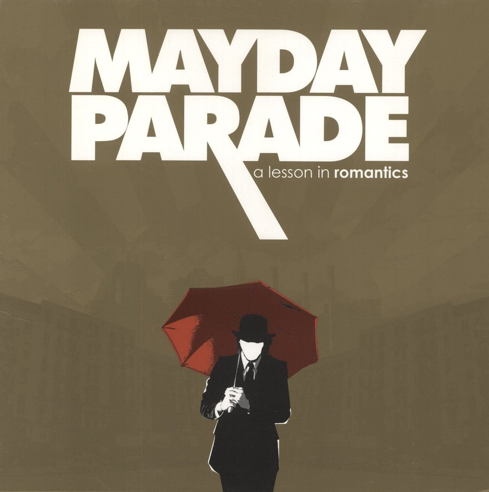 Mayday Parade A Lesson In Romantics - Clear With Red Blob & Black Splatter Vinyl US vinyl LP album (LP record) FEAR00173