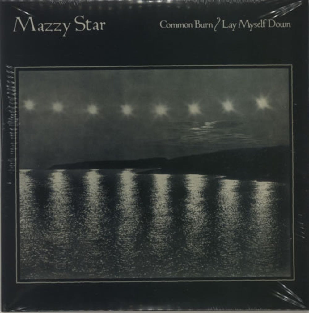 Mazzy Star Common Burn/ Lay Myself Down - Blue Transparent Vinyl US 7" vinyl single (7 inch record / 45)