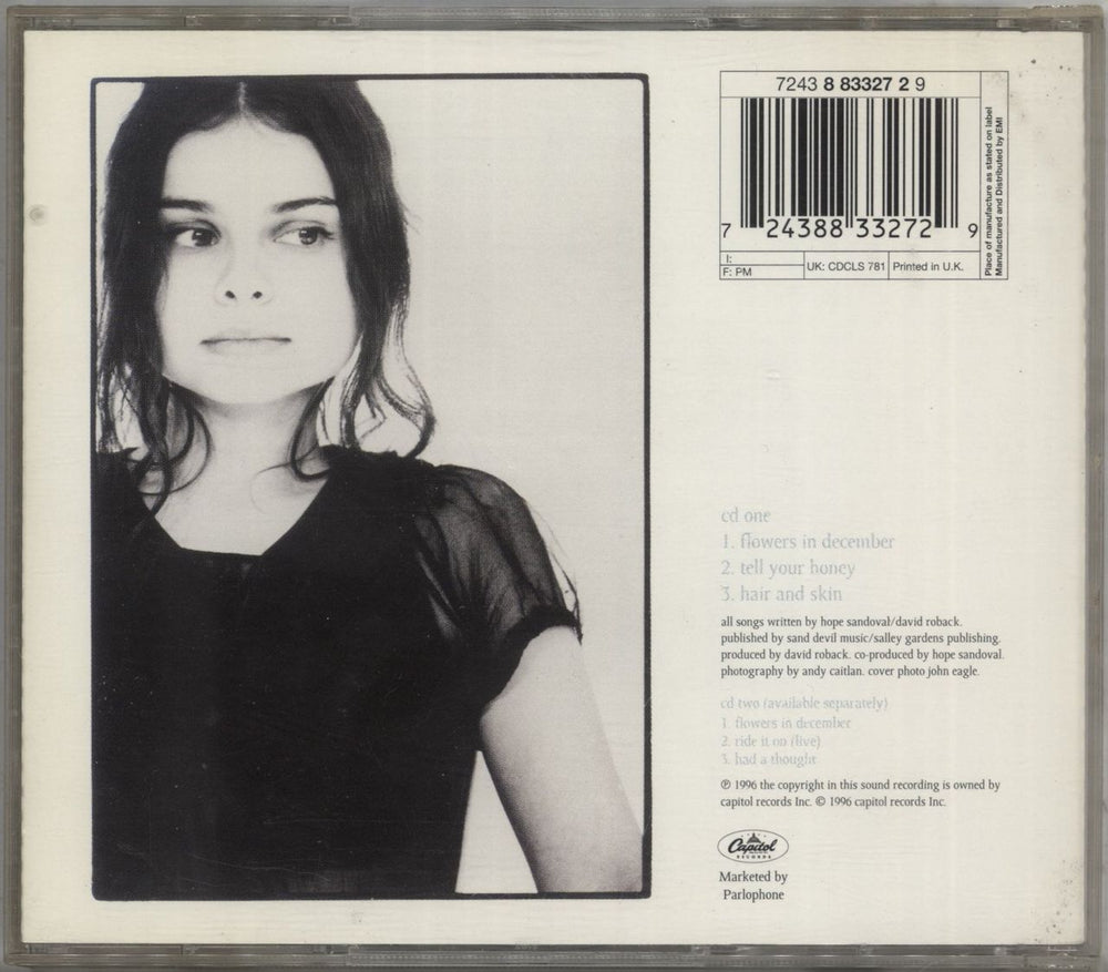 Mazzy Star Flowers In December UK 2-CD single set (Double CD single) 724388332729