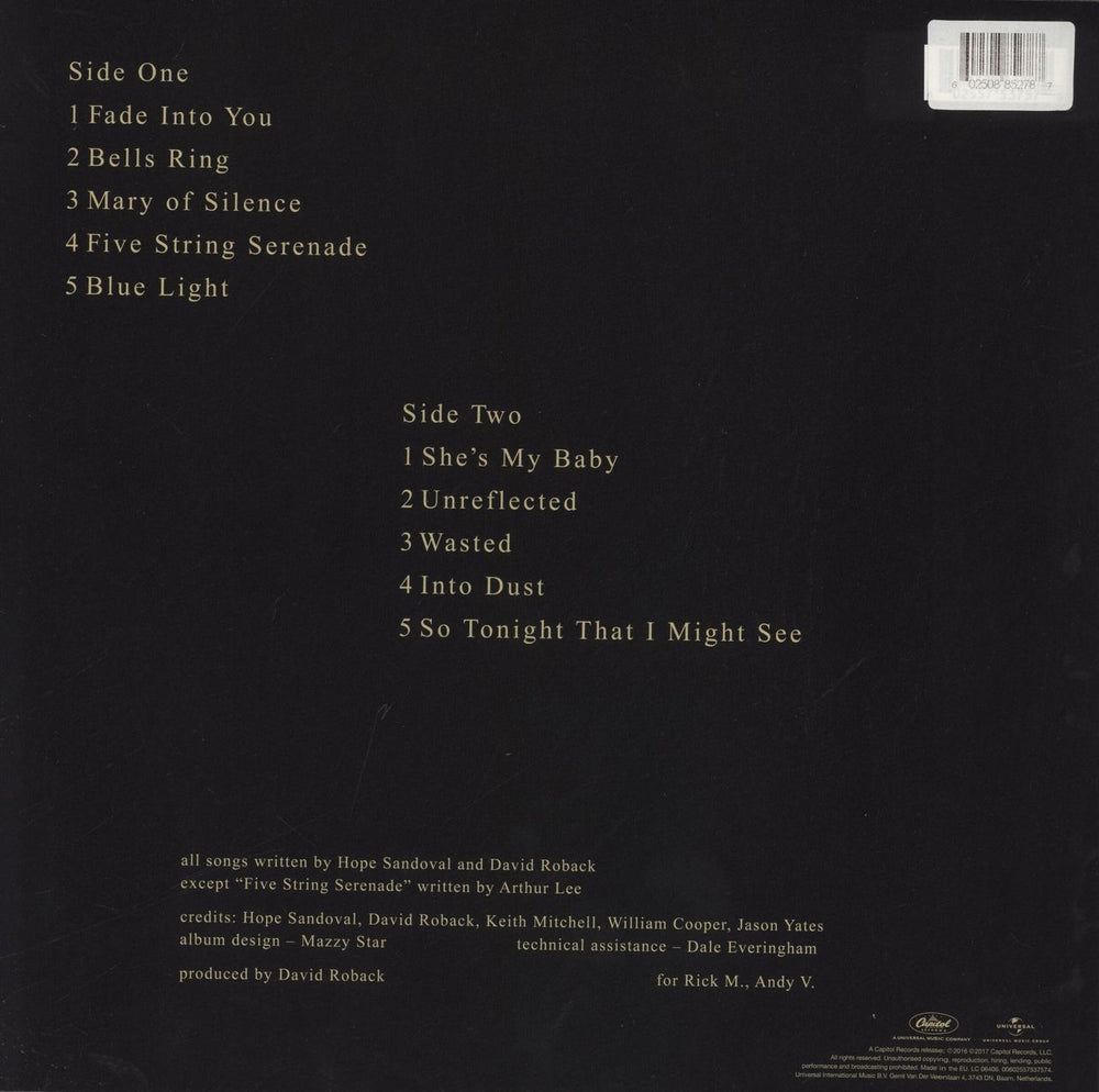 Mazzy Star So Tonight That I Might See - Purple Vinyl - VG UK vinyl LP album (LP record) 602508852787