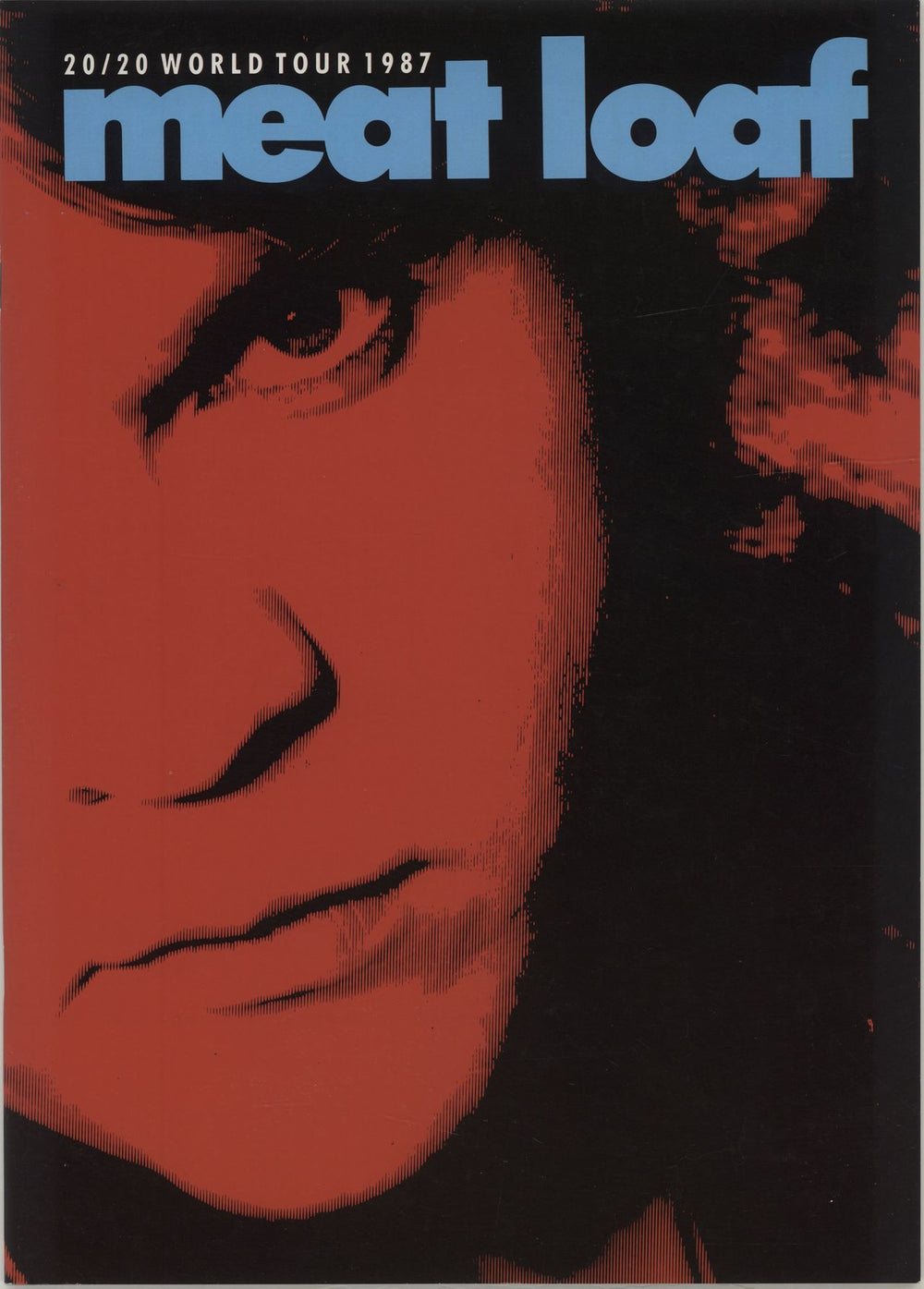 Meat Loaf 20/20 World Tour + Ticket Stub UK tour programme TOUR PROGRAMME