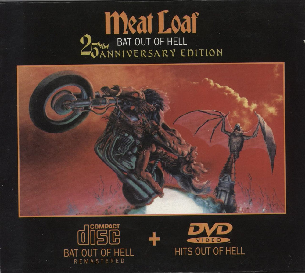 Meat Loaf Bat Out Of Hell: 25th Aniversary Edition + Slipcase UK 2-disc CD/DVD set 5086533