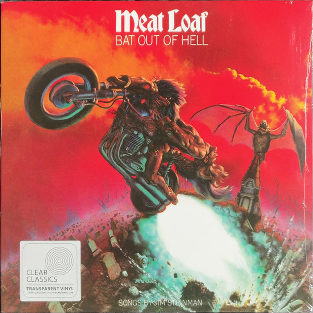 Meat Loaf Bat Out Of Hell - Transparent Vinyl - Sealed UK vinyl LP album (LP record) MEALPBA764598