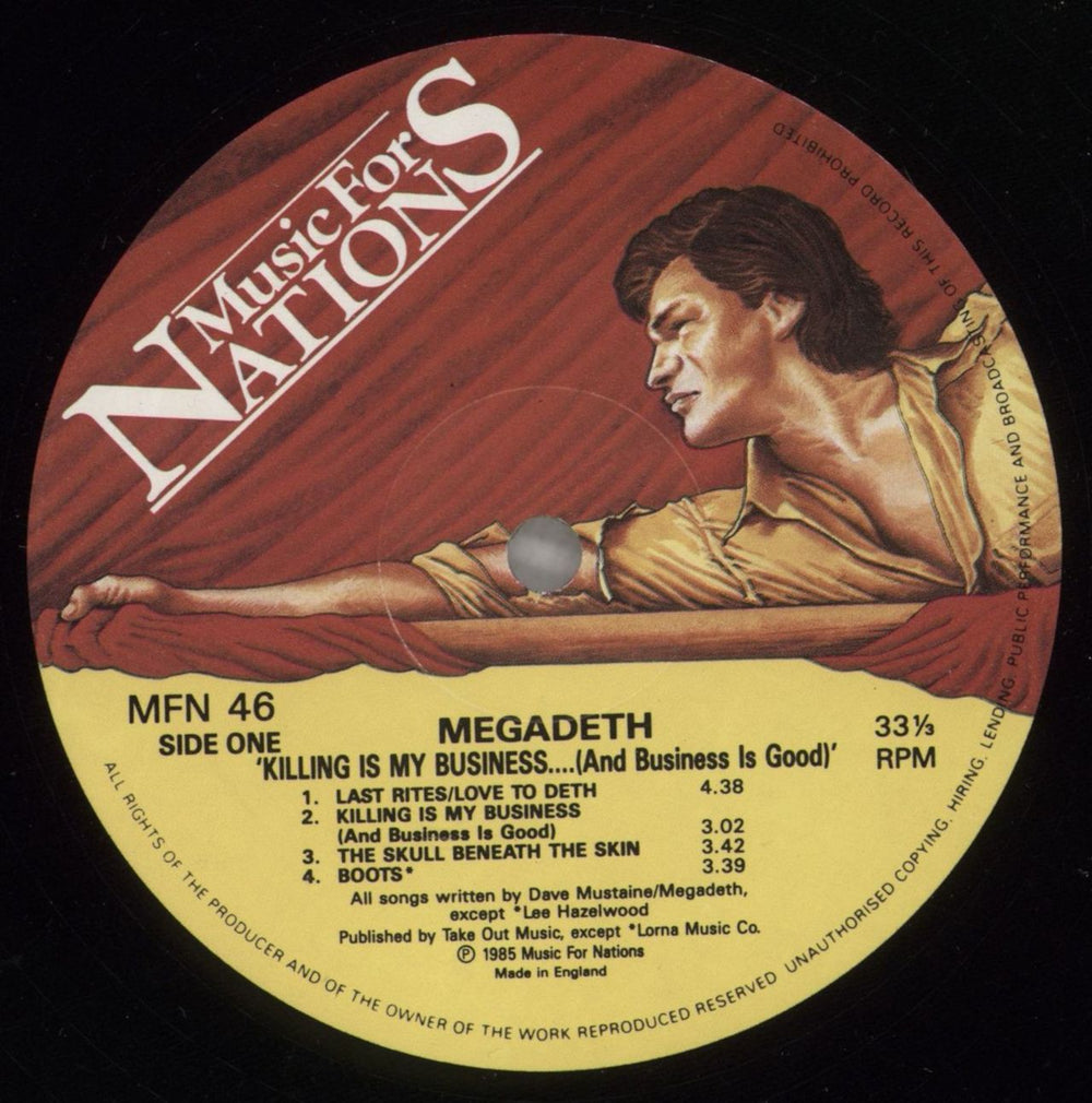 Megadeth Killing Is My Business... - 2nd - Made In England UK vinyl LP album (LP record) MEGLPKI877464