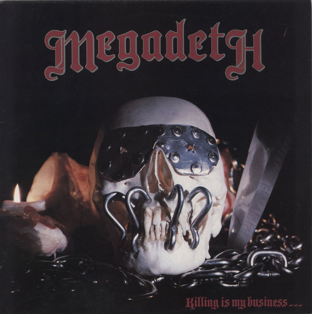 Megadeth Killing Is My Business... - 2nd - Made In England UK vinyl LP album (LP record) MFN46
