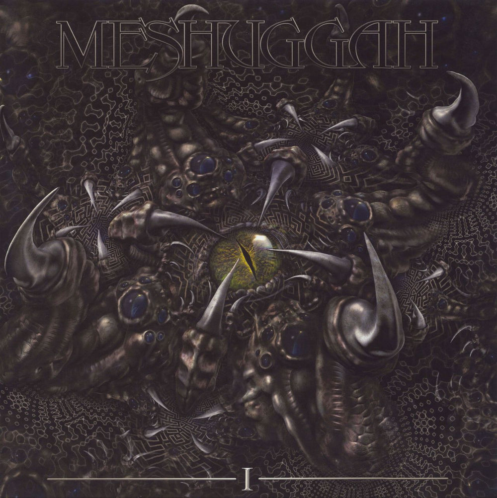 Meshuggah I - Blue & Yellow Splatter Vinyl UK 12" vinyl single (12 inch record / Maxi-single) NB4668