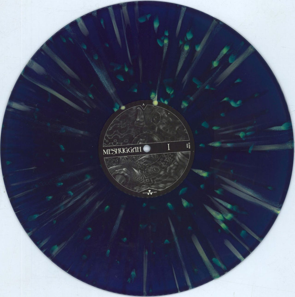 Meshuggah I - Blue & Yellow Splatter Vinyl UK 12" vinyl single (12 inch record / Maxi-single) QLX12IB814264