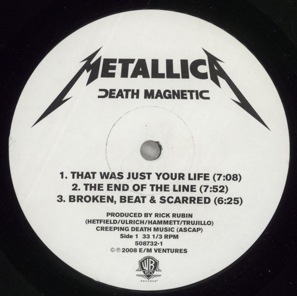 Metallica Death Magnetic - 160 Gram Vinyl - EX US 2-LP vinyl record set (Double LP Album) MET2LDE880326