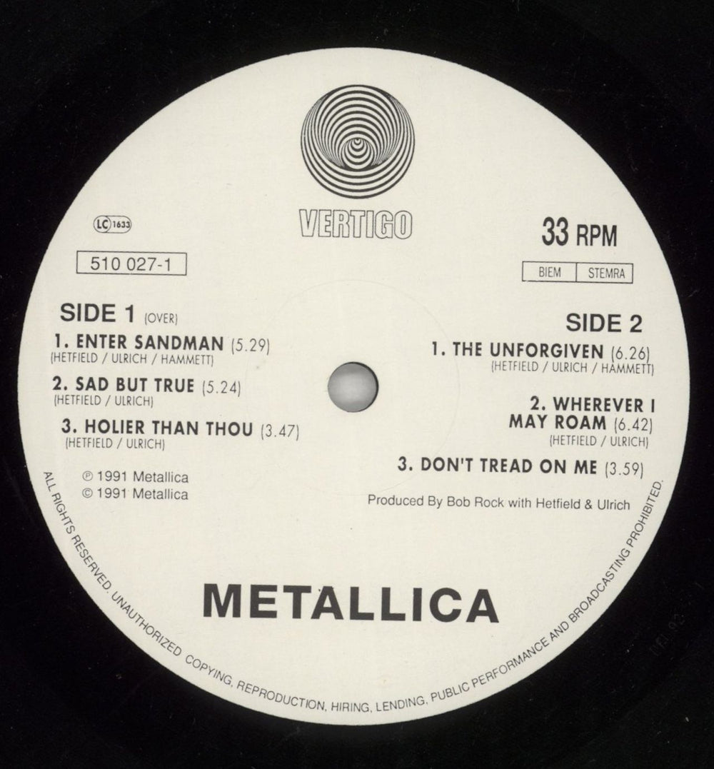 Metallica Metallica UK 2-LP vinyl record set (Double LP Album) MET2LME869750