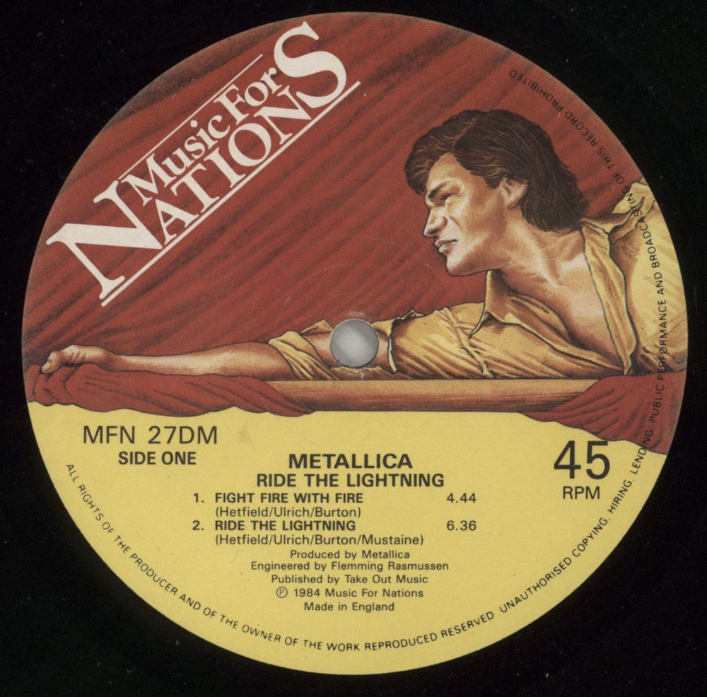 Metallica Ride The Lightning - D.M.M - Hype Sticker- VG UK 2-LP vinyl record set (Double LP Album) MET2LRI869871