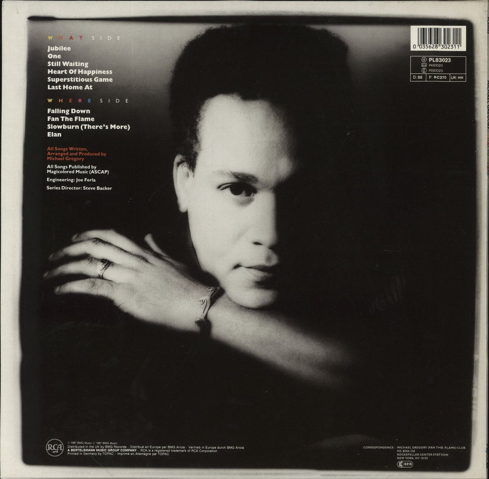 Michael Gregory Jackson What To Where German vinyl LP album (LP record) 035628302311