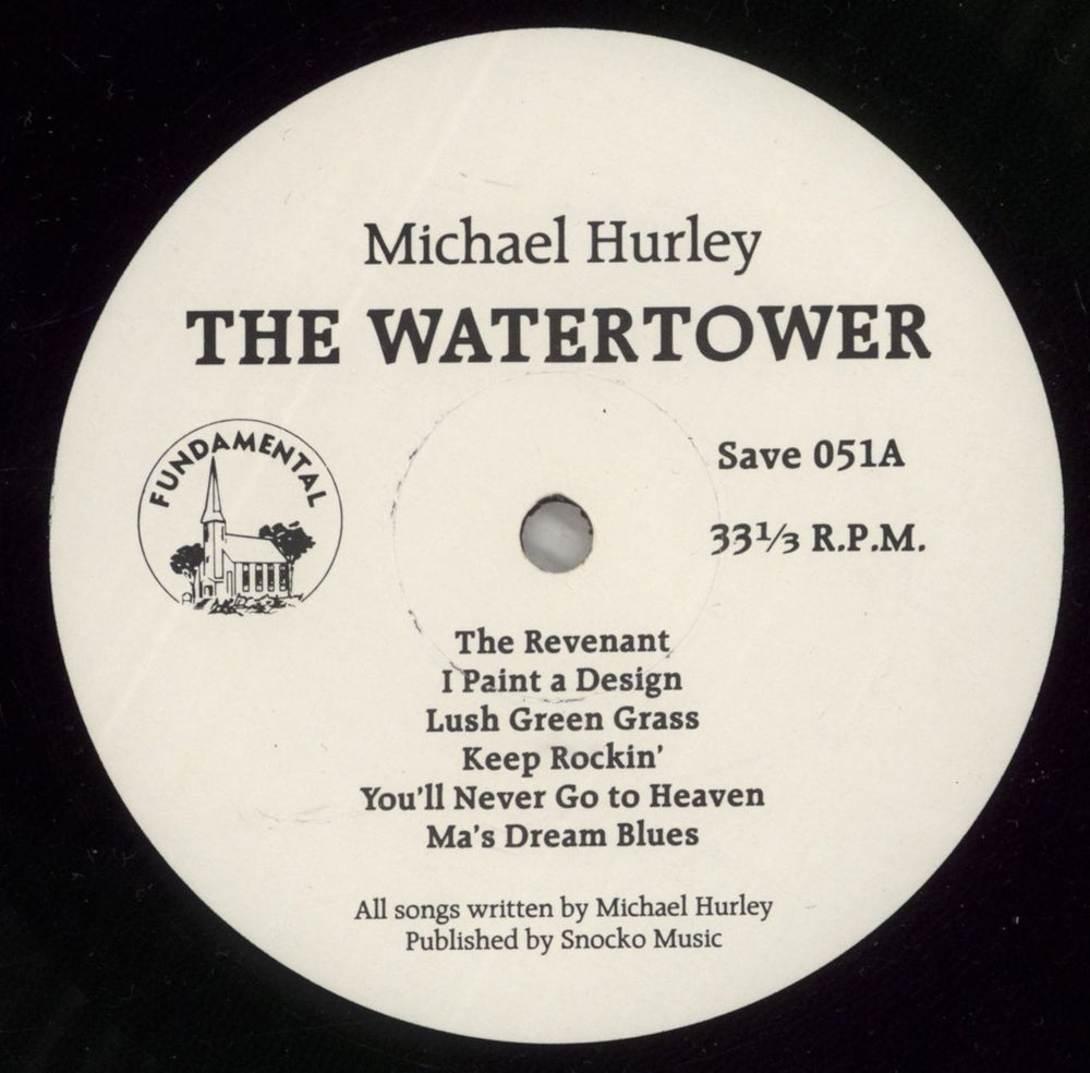 Michael Hurley Watertower US vinyl LP album (LP record) MHULPWA66058