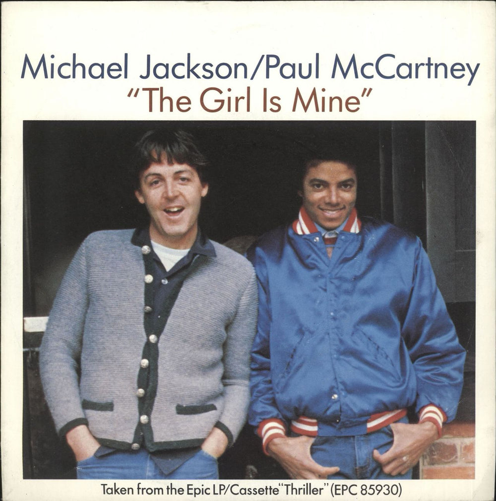 Michael Jackson The Girl Is Mine - Inj UK 7" vinyl single (7 inch record / 45) EPCA2729