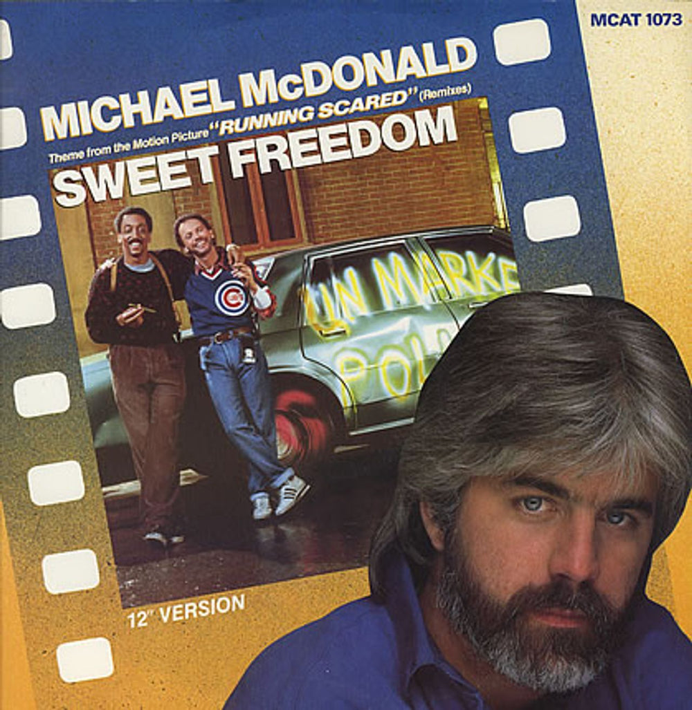 Michael McDonald Sweet Freedom UK 12" vinyl single (12 inch record / Maxi-single) MCAT1073