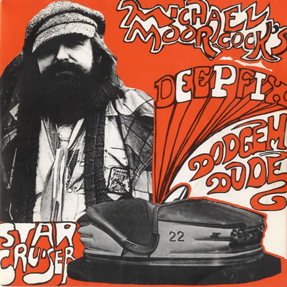 Michael Moorcock Dodgem Dude UK 7" vinyl single (7 inch record / 45) FLS200