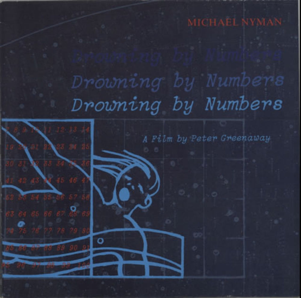 Michael Nyman Drowning By Numbers UK vinyl LP album (LP record) VE23