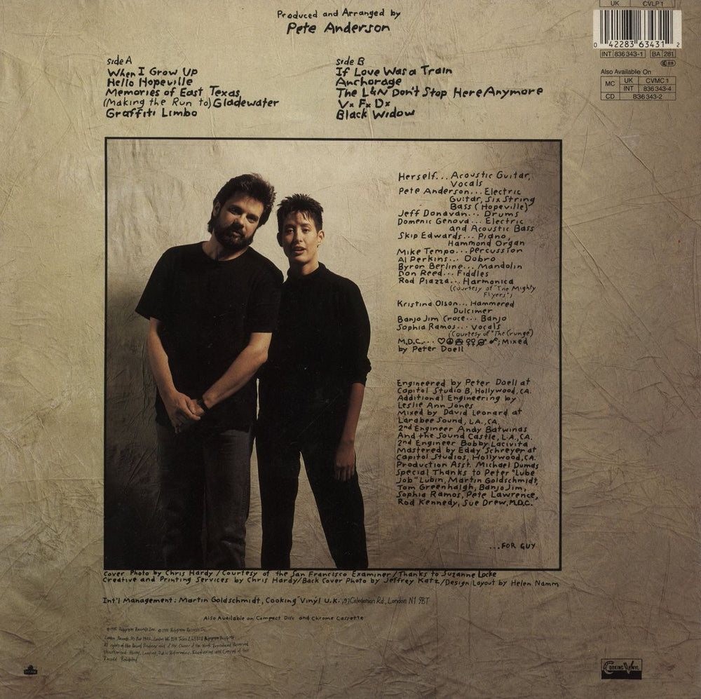 Michelle Shocked Short Sharp Shocked - Price Stickered UK vinyl LP album (LP record) 042283634312