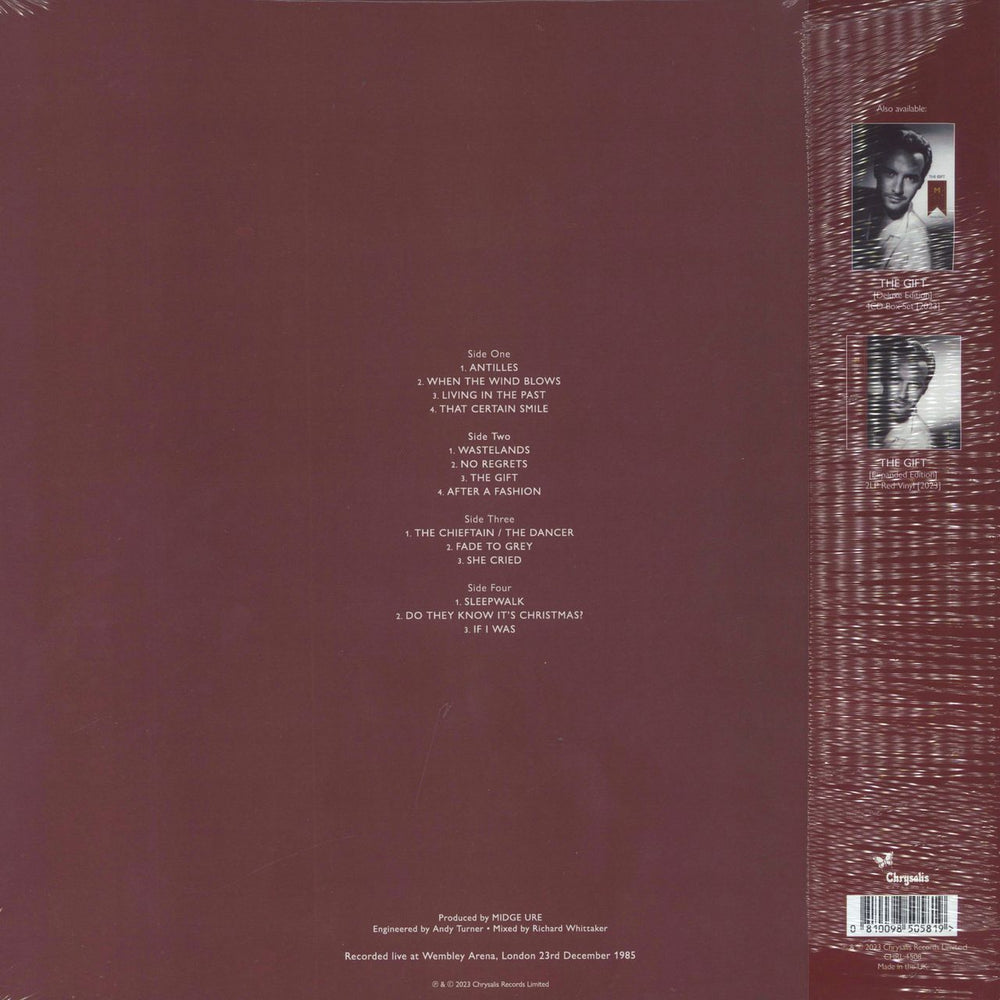 Midge Ure The Gift Live At Wembley '85 - Eco-Jazz Vinyl - Sealed UK 2-LP vinyl record set (Double LP Album) 810098505819