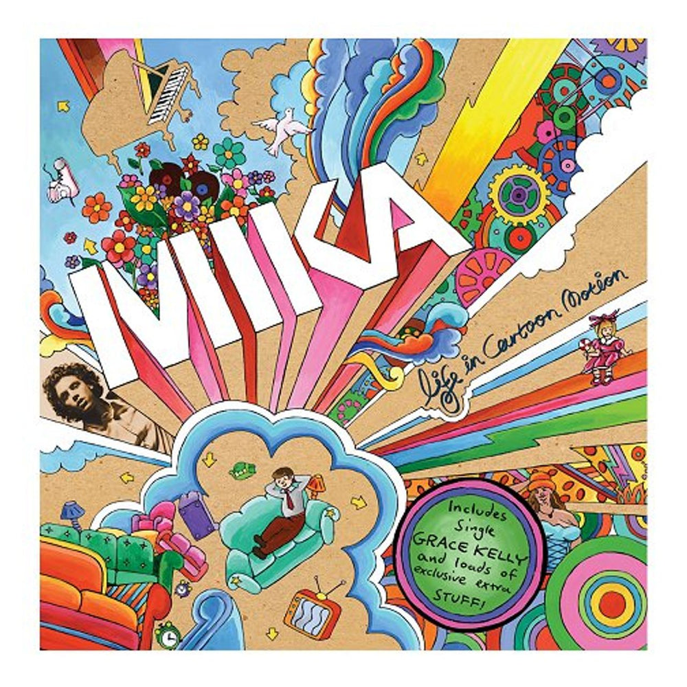 Mika Life In Cartoon Motion UK CD album (CDLP) 1717335