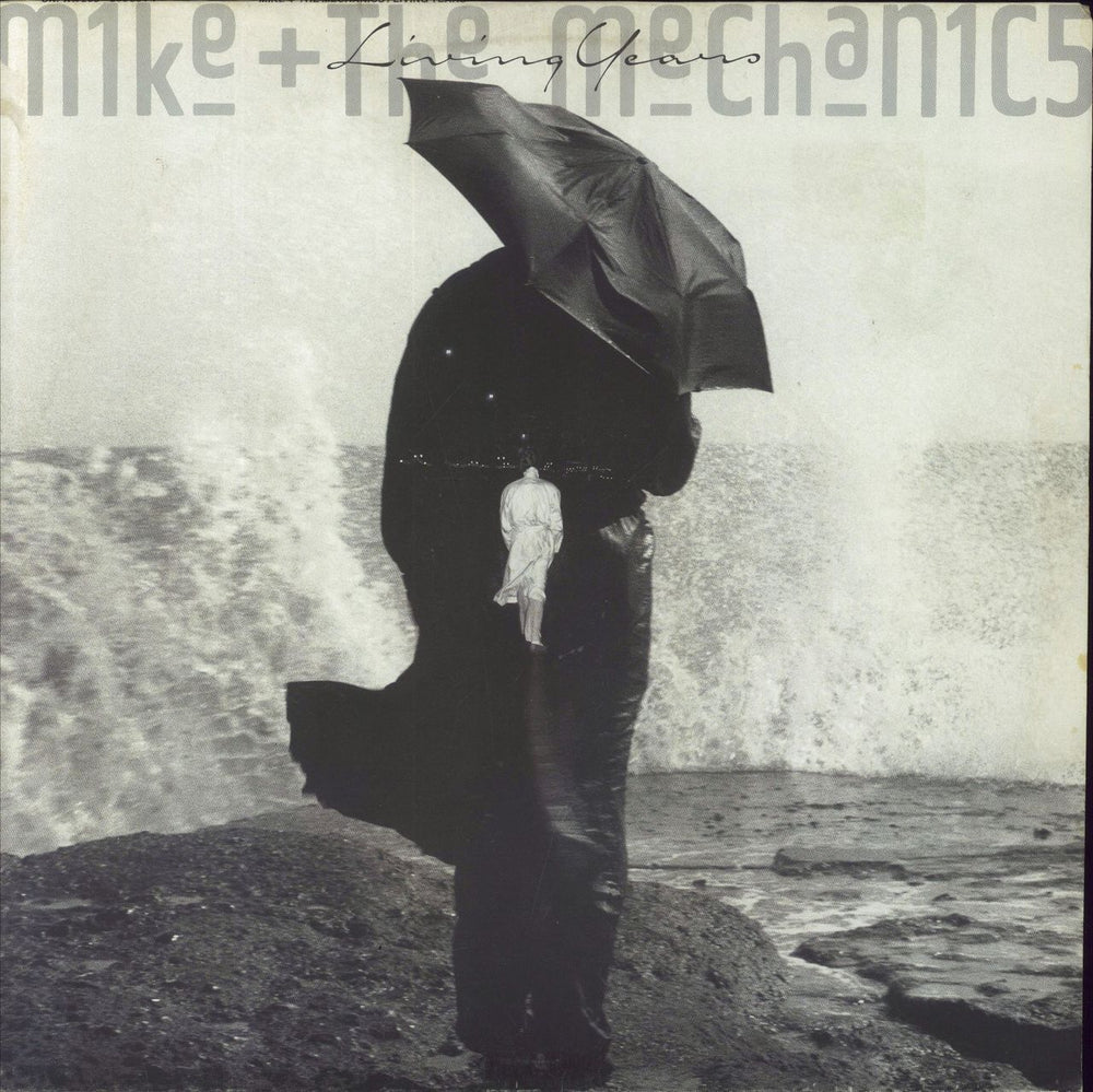 Mike & The Mechanics Living Years - Promo Stickered UK Promo vinyl LP album (LP record) WX203