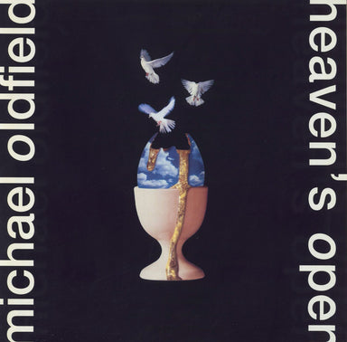 Mike Oldfield Heaven's Open UK vinyl LP album (LP record) V2653