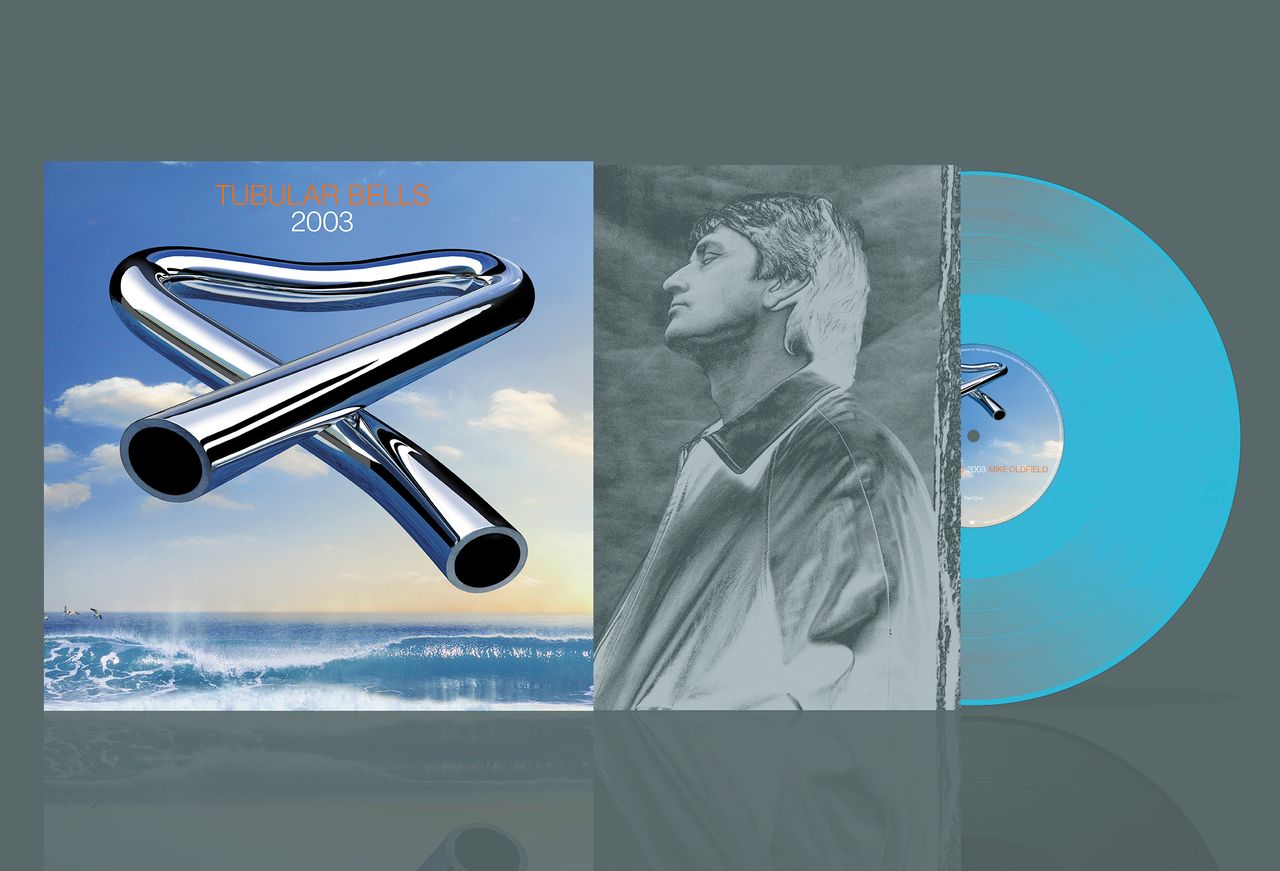 Mike Oldfield Tubular Bells 2003 - Blue Vinyl - Sealed UK Vinyl LP