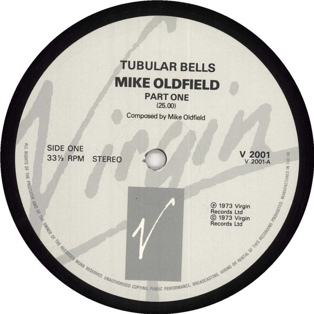 Mike Oldfield Tubular Bells UK vinyl LP album (LP record) OLDLPTU592752