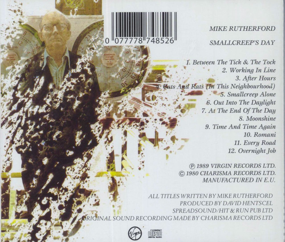 Mike Rutherford Smallcreeps Day UK CD album (CDLP)