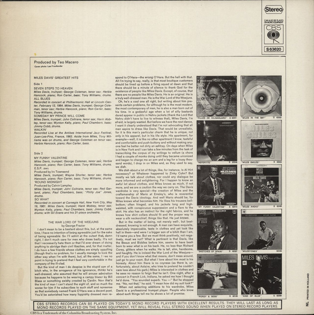 Miles Davis Greatest Hits - graduated orange label UK vinyl LP album (LP record)