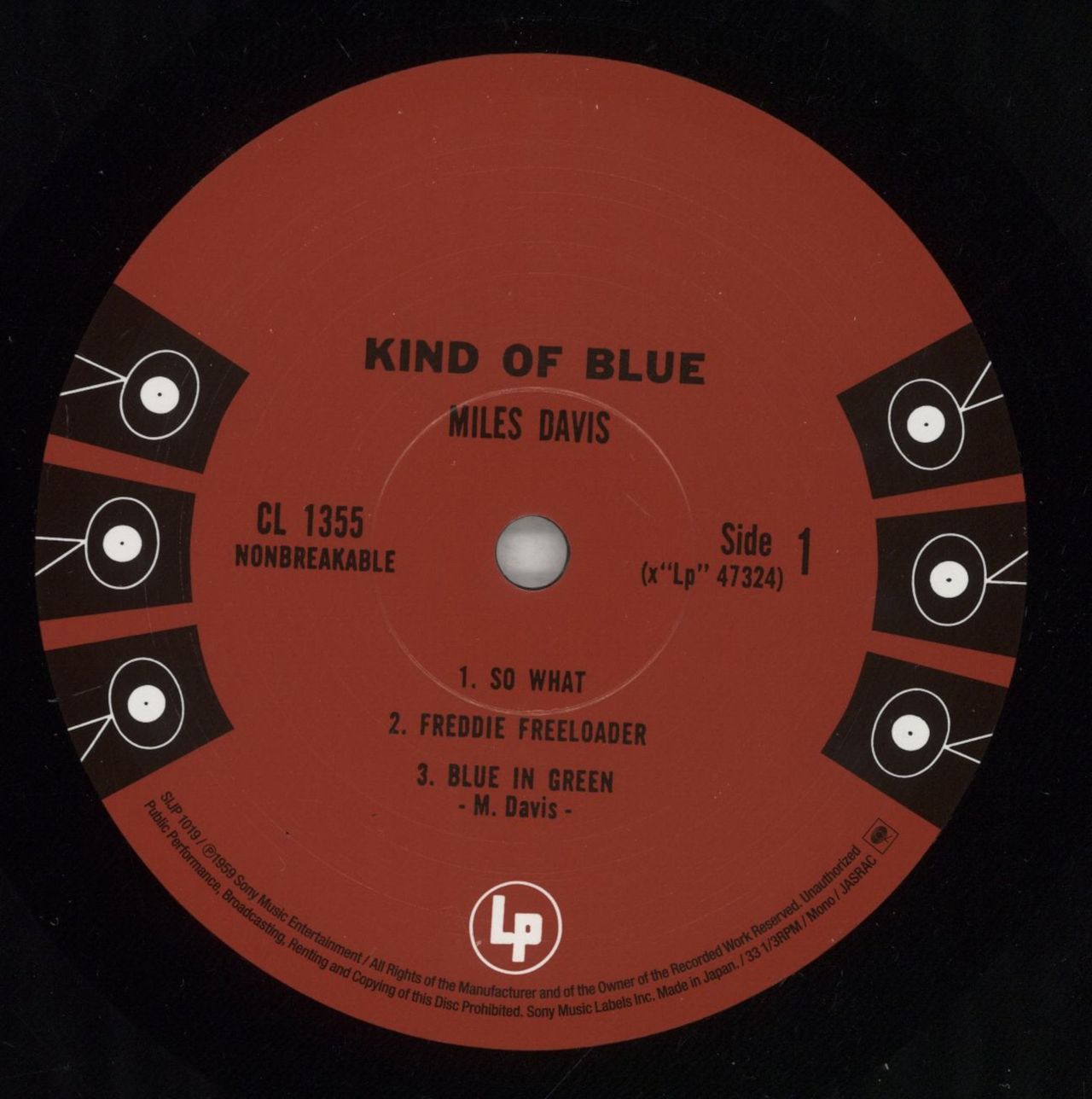 Miles Davis Kind Of Blue - Mono - 180 Gram Vinyl Japanese Vinyl LP