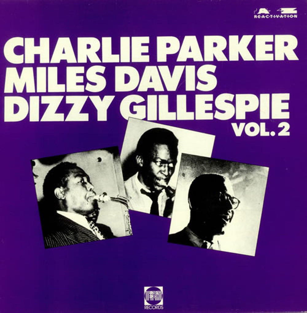 Miles Davis Parker, Davis, Gillespie Vol. 2 UK vinyl LP album (LP record) JR124