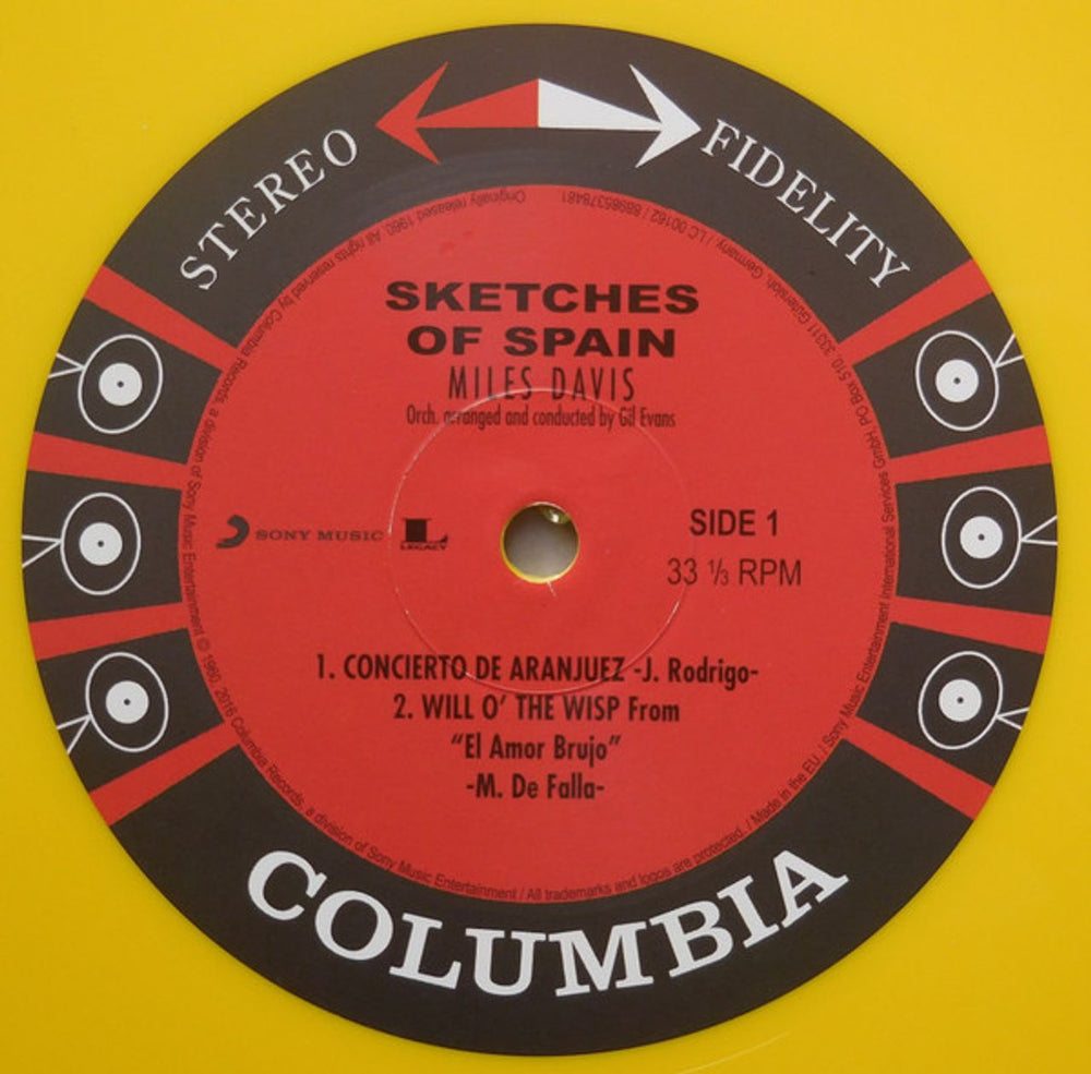 Miles Davis Sketches Of Spain - Yellow Vinyl - Sealed UK vinyl LP album (LP record) MDALPSK805634