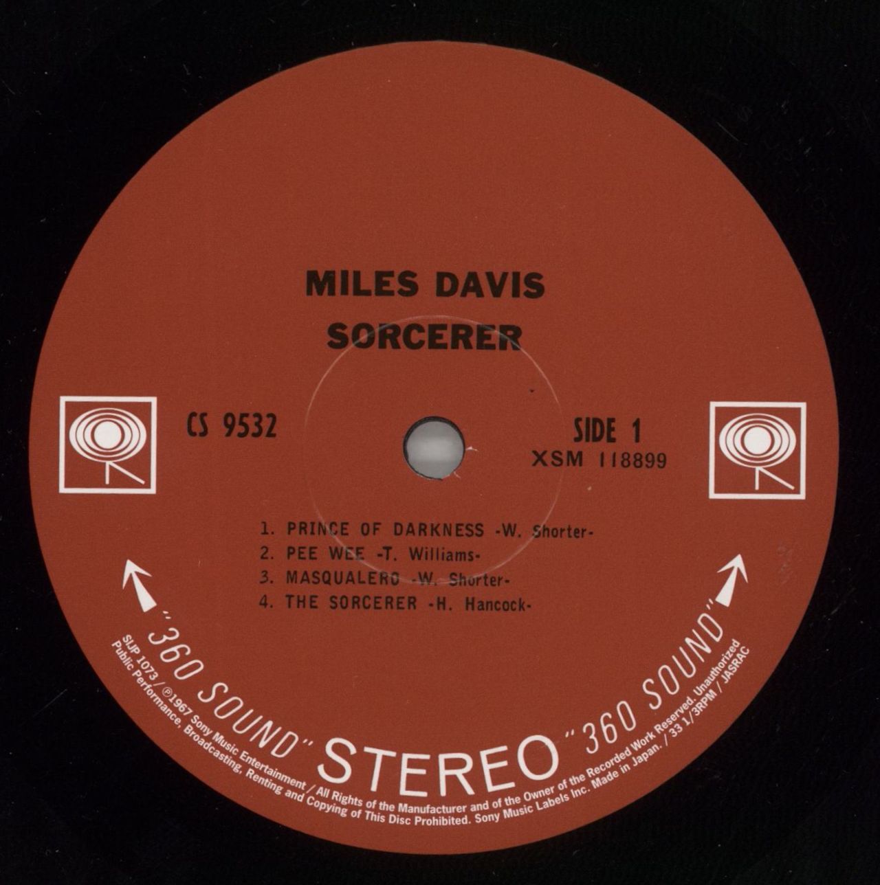 Miles Davis Sorcerer - 180 Gram Japanese Vinyl LP — RareVinyl.com