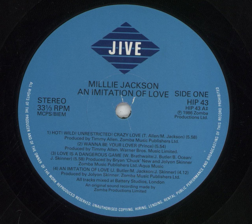 Millie Jackson An Imitation Of Love UK vinyl LP album (LP record) MLJLPAN289683