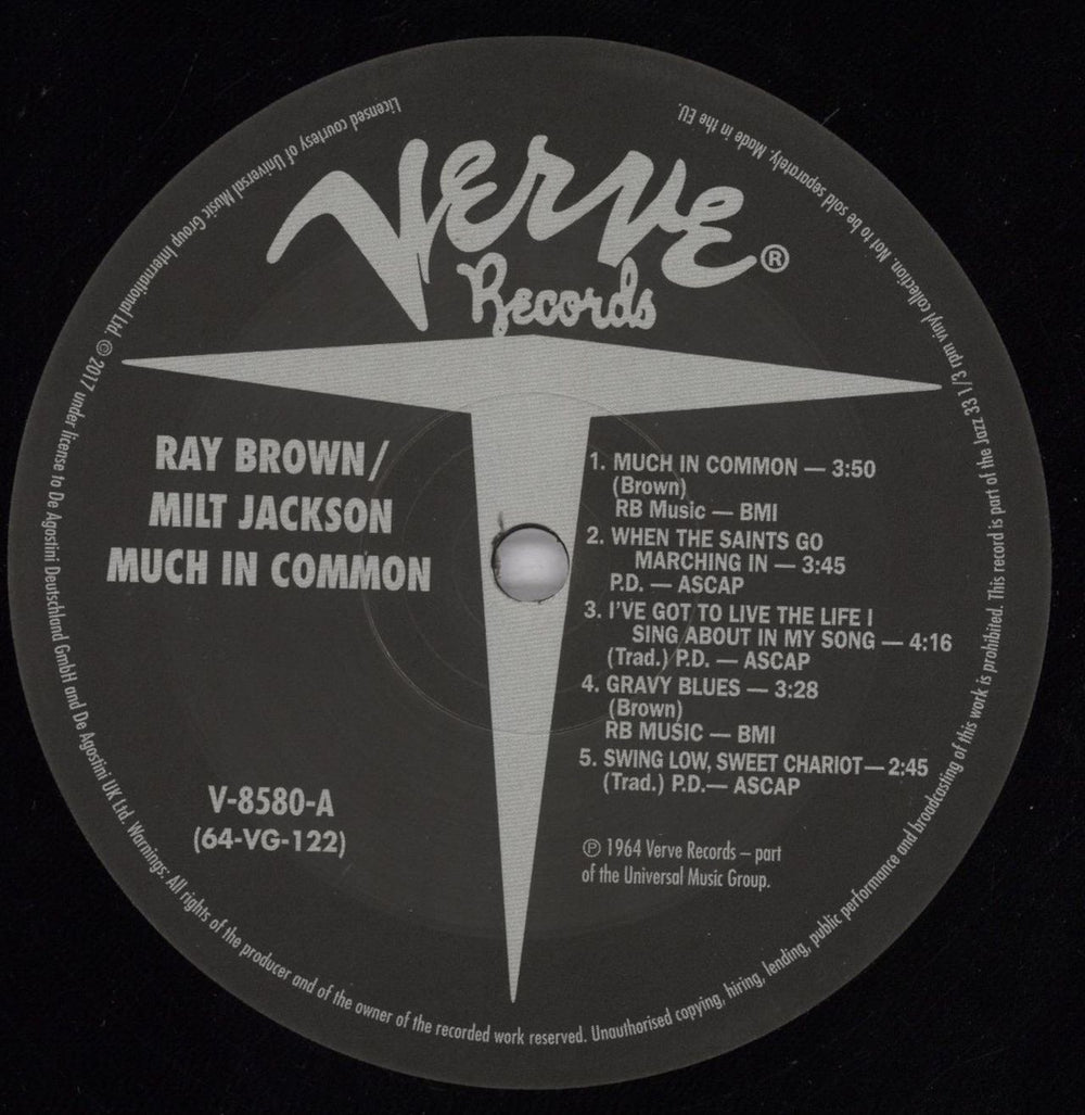 Milt Jackson & Ray Brown Much In Common - 180gm Vinyl + Booklet UK vinyl LP album (LP record) MQILPMU832357