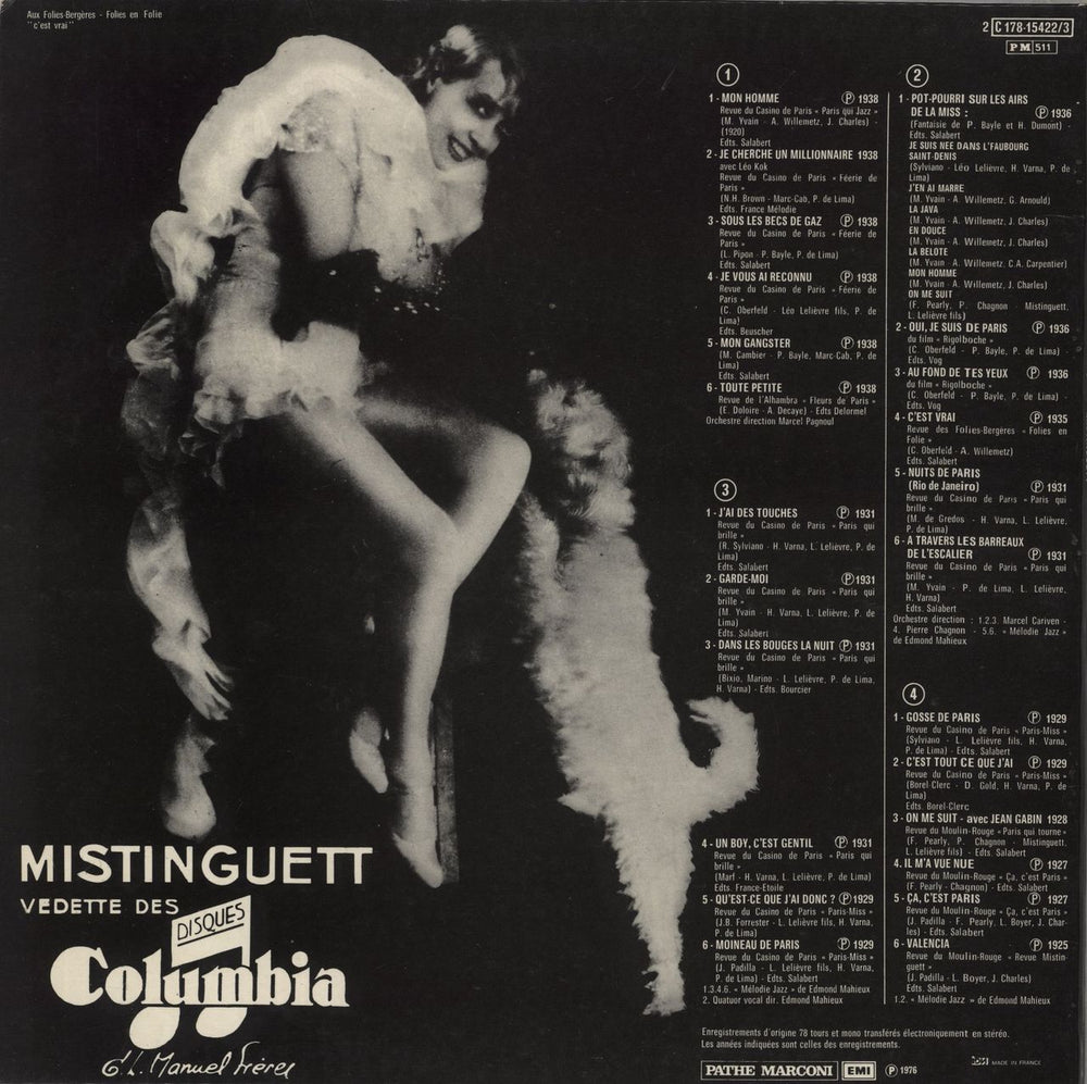 Mistinguett Mistinguett French 2-LP vinyl record set (Double LP Album)