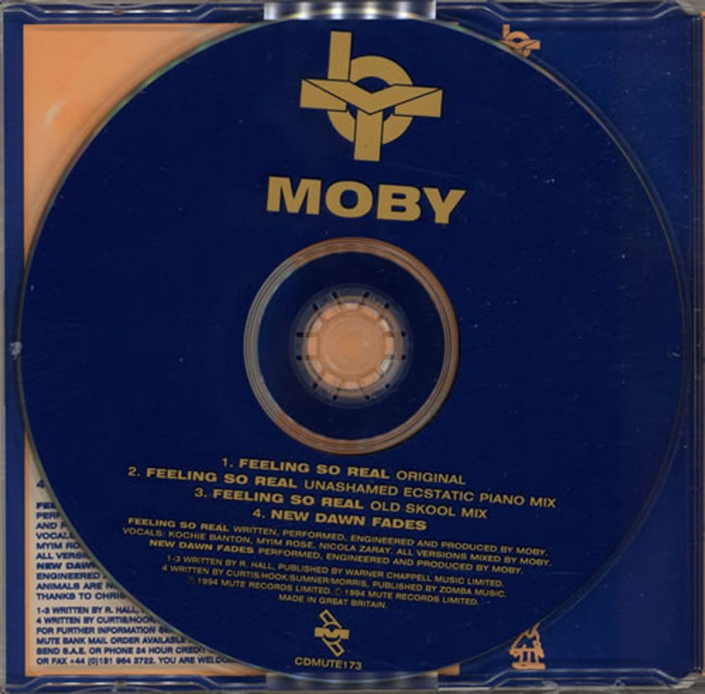 Moby Feeling So Real Remixes UK CD single (CD5 / 5") MBYC5FE34804