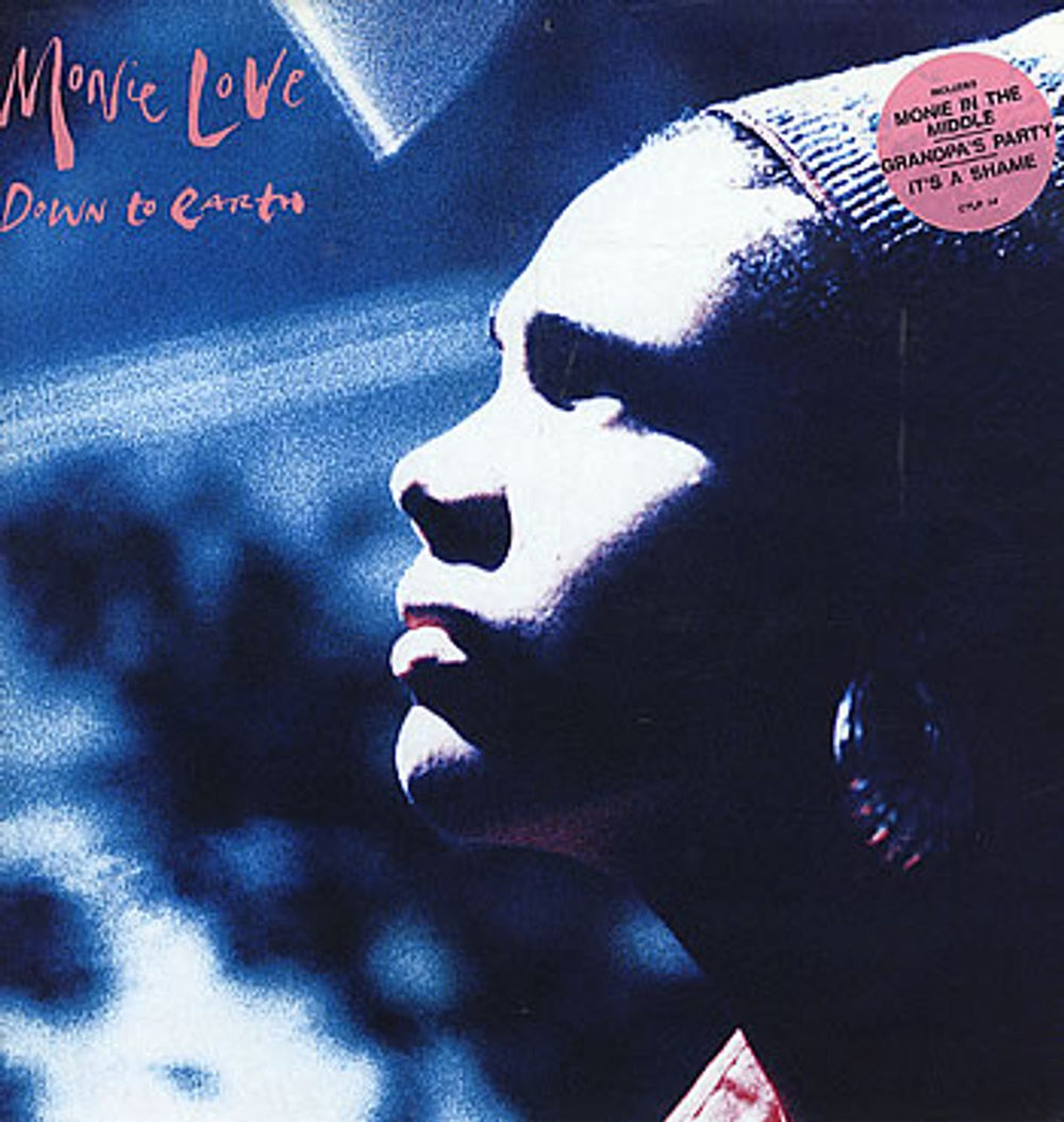 Monie Love Down To Earth UK vinyl LP album (LP record) CTLP14