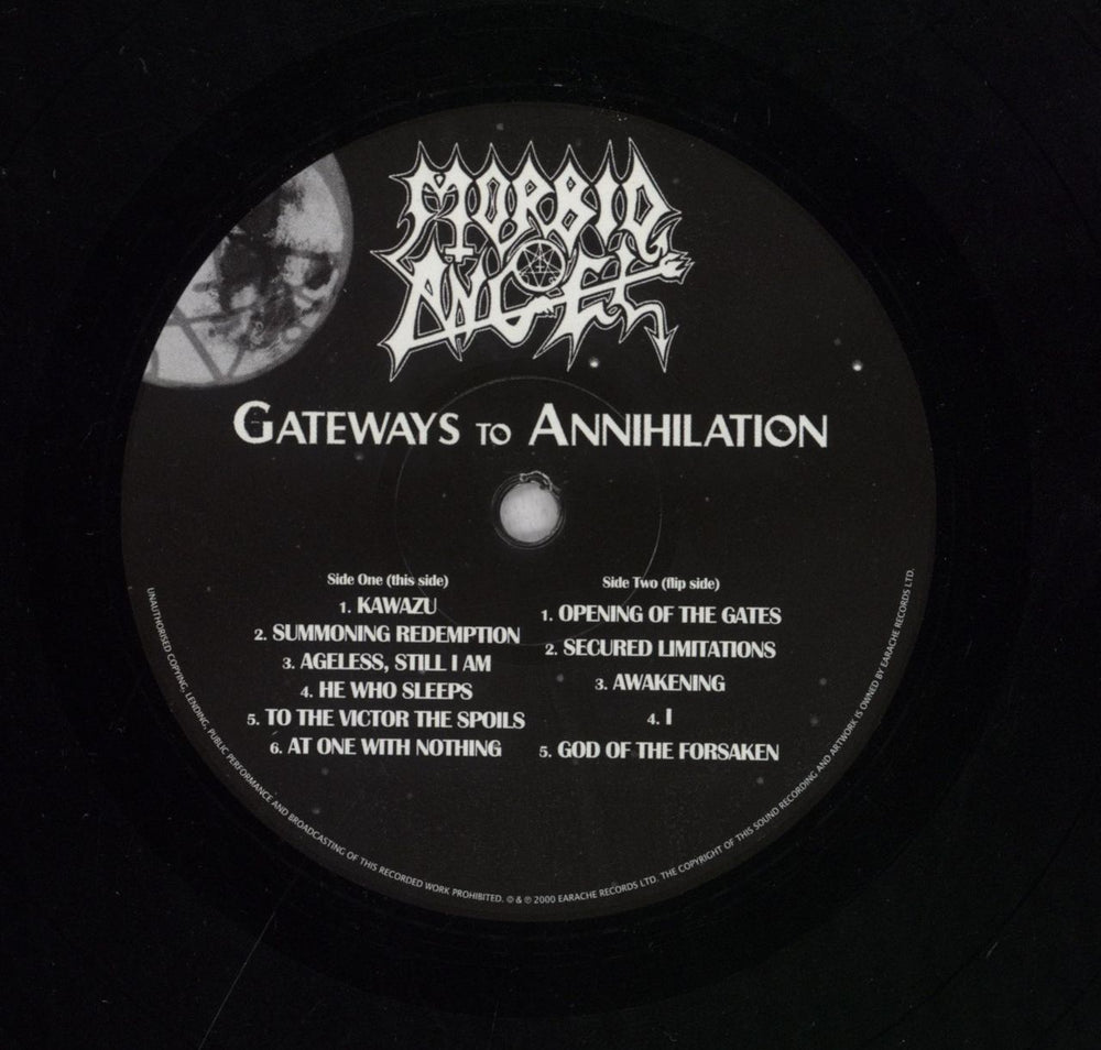 Morbid Angel Gateways To Annihilation UK vinyl LP album (LP record) 5055006523522