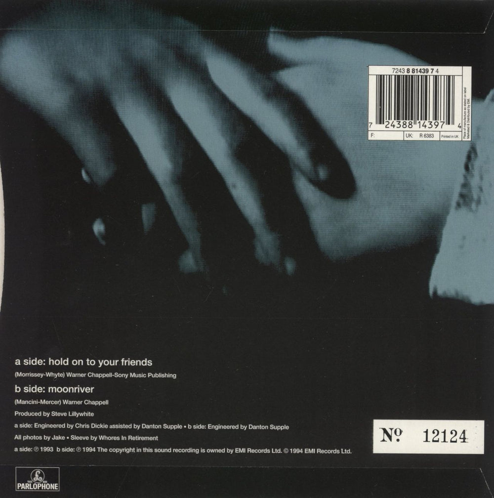 Morrissey Hold On To Your Friends - Numbered UK 7" vinyl single (7 inch record / 45) 724388143974