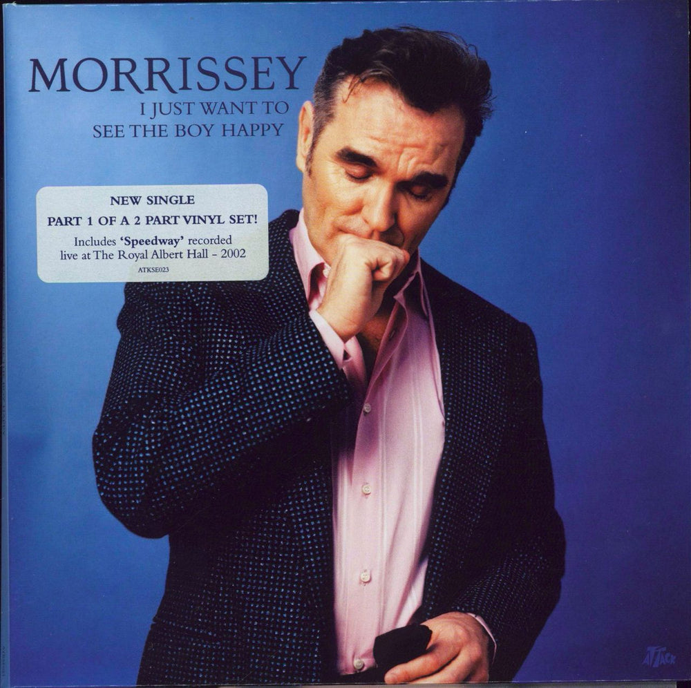 Morrissey I Just Want To See The Boy Happy UK 7" vinyl single (7 inch record / 45) ATKSE023