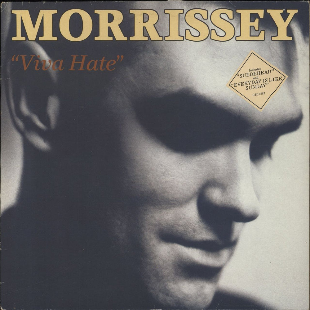 Morrissey Viva Hate - stickered p/s - VG UK vinyl LP album (LP record) CSD3787