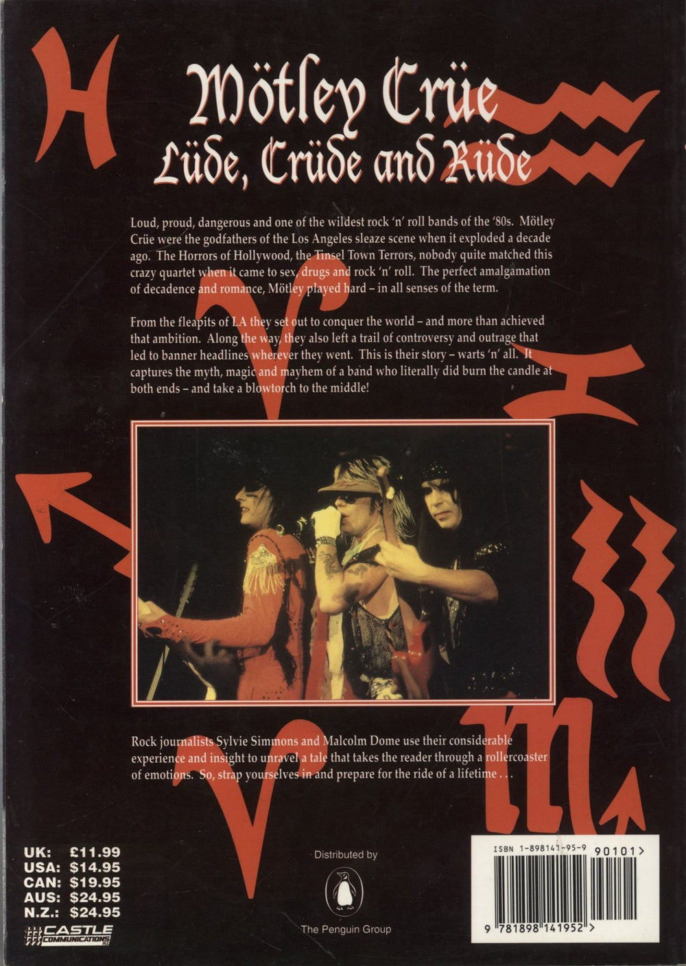 Motley Crue Lude, Crude And Rude UK book 9781898141952