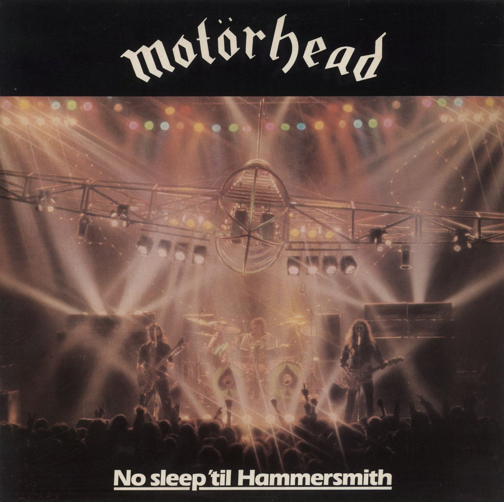 Motorhead No Sleep 'Til Hammersmith - EX UK vinyl LP album (LP record) BRON535