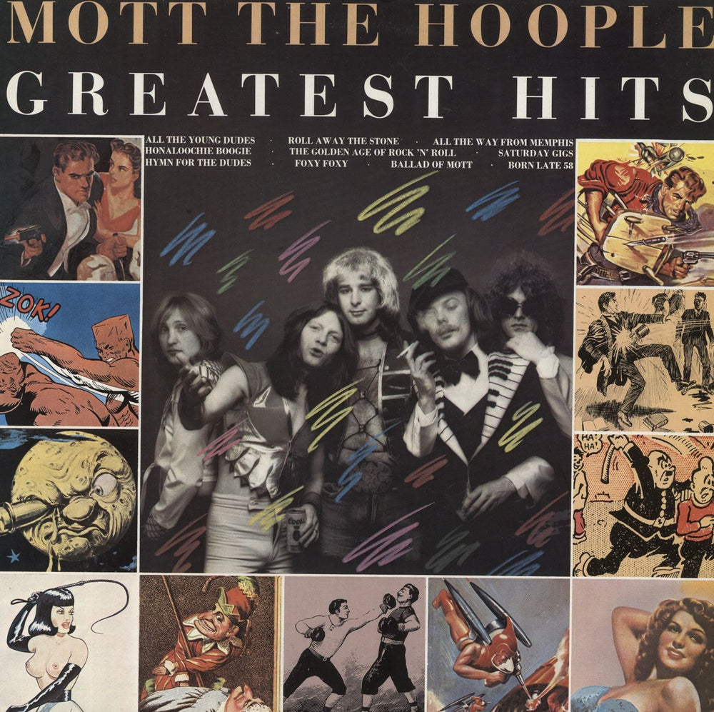 Mott The Hoople Greatest Hits UK vinyl LP album (LP record) 32007