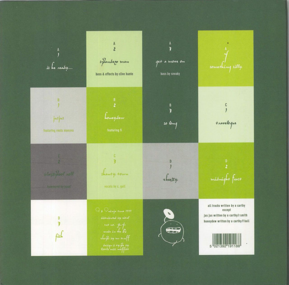 Mr Scruff Keep It Unreal: 20th Anniversary Edition - Green Vinyl UK 2-LP vinyl record set (Double LP Album) 5021392191188