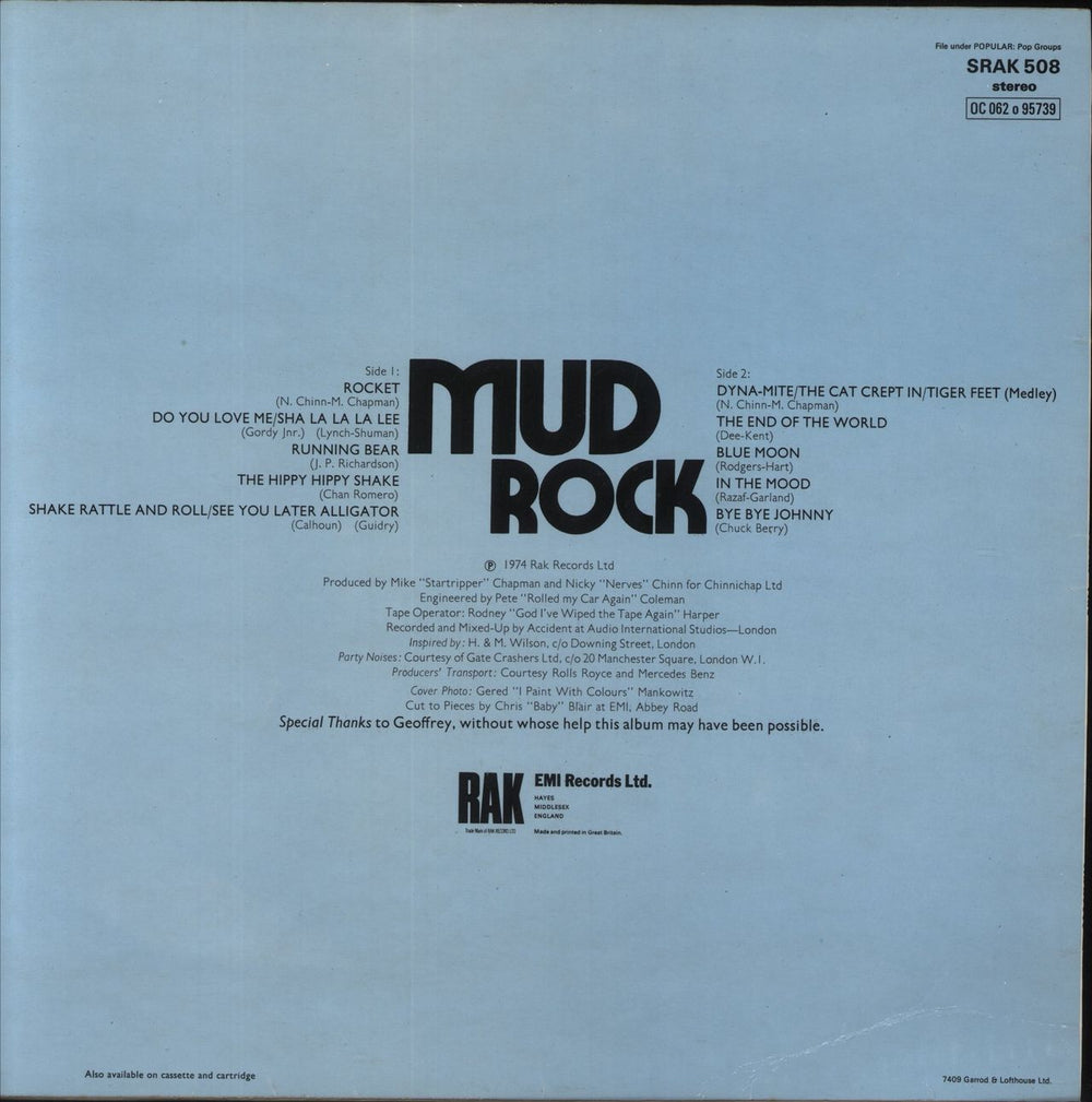 Mud Mud Rock UK vinyl LP album (LP record)