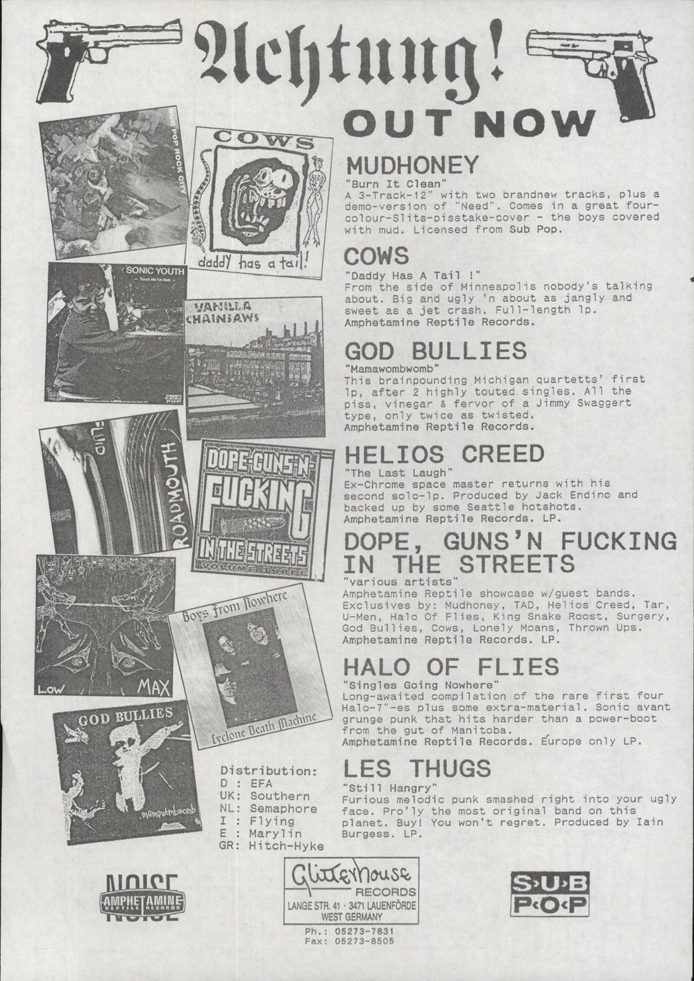 Mudhoney Superfuzz Bigmuff + Insert German vinyl LP album (LP record)