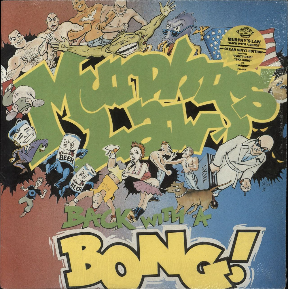 Murphy's Law Back With A Bong US vinyl LP album (LP record) PRO-1275